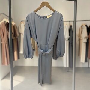 Sachin + Babi Light Blue Long Sleeve Dress